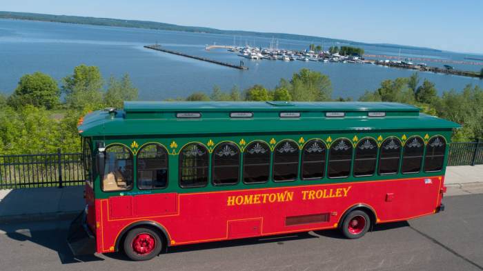 Trolley busways can be used outdoors